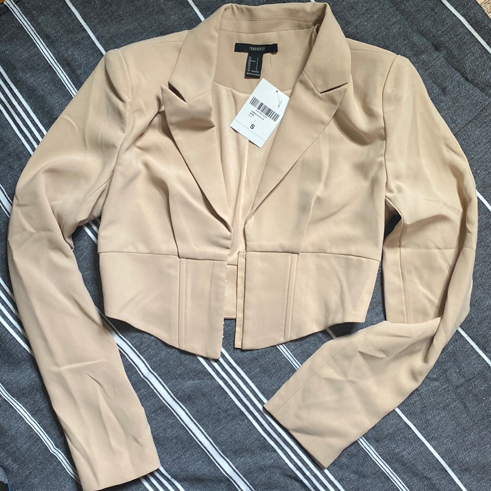 Cropped Corset Blazer